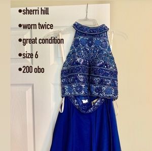 Blue Sherri Hill Dress